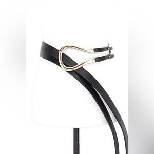 Vegan Leather Waist Statement Belt
